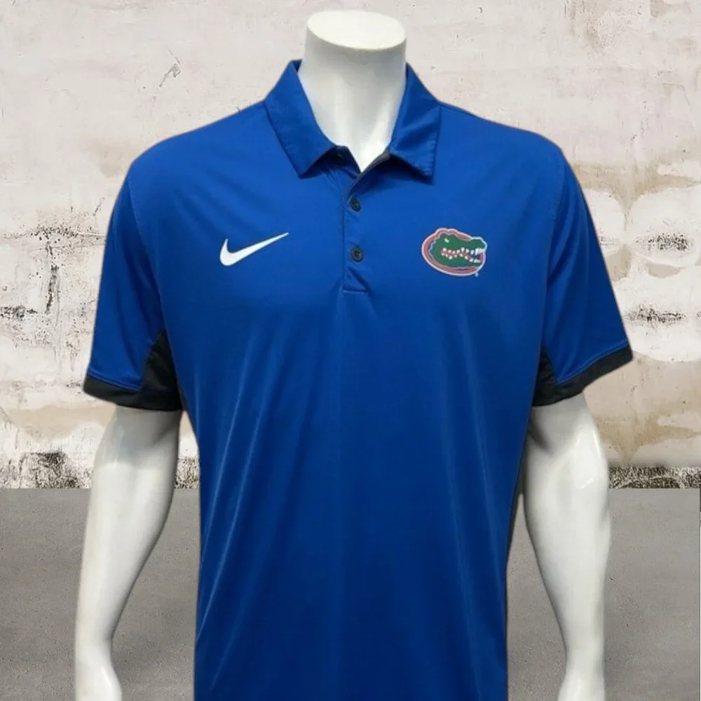Nike Dri Fit University of Florida Gators New Era Sideline Golf Polo Shirt XL